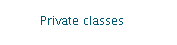 Private classes